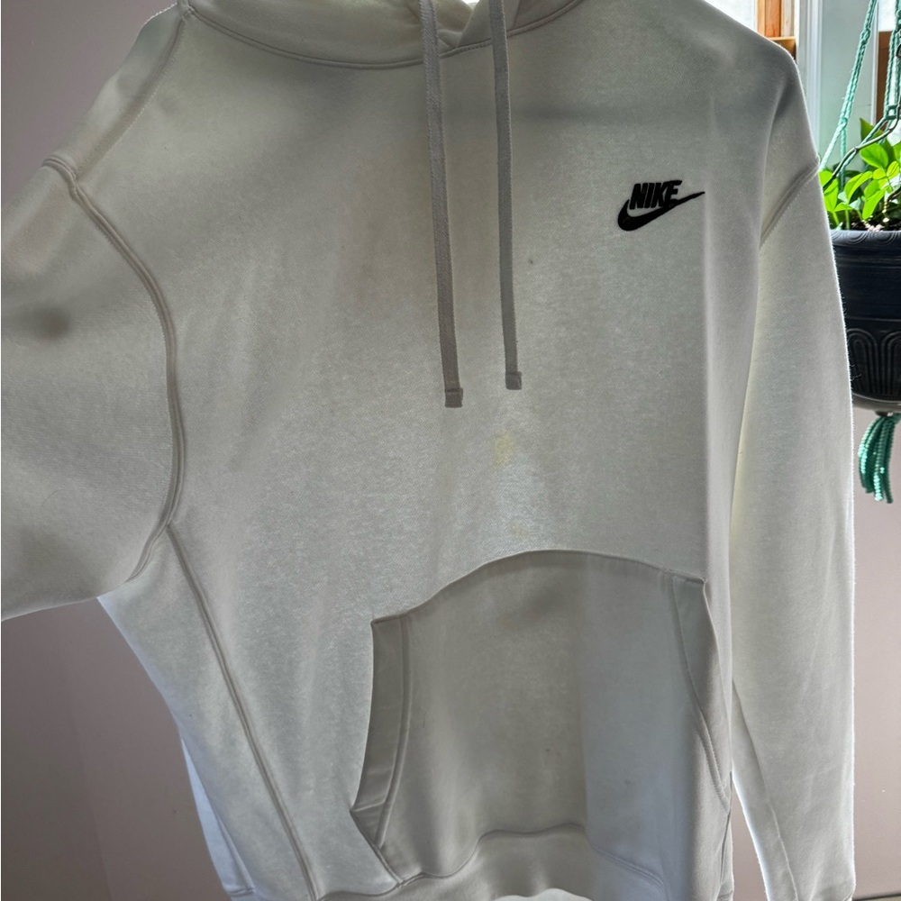 White Nike Hoodie Large